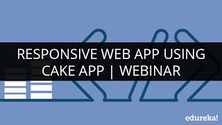 Responsive WEB APP using cakePHP