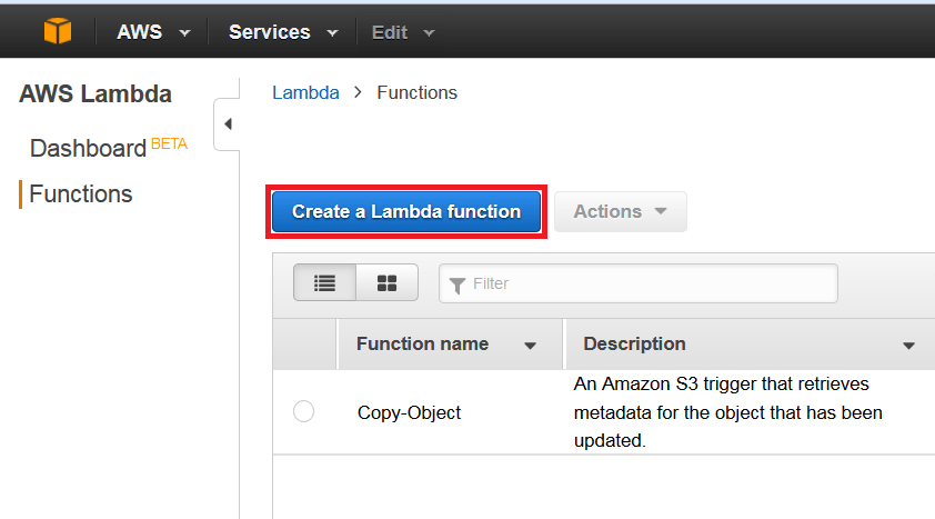 lambda-create - aws lambda tutorial