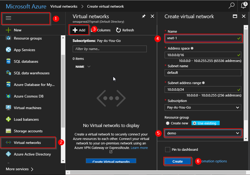 Create VNet - Virtual Networks Tutorial - Edureka