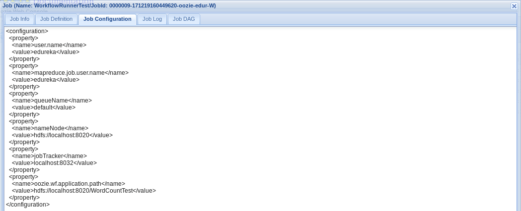 Workflow Job Configuration - Oozie Tutorial - Edureka