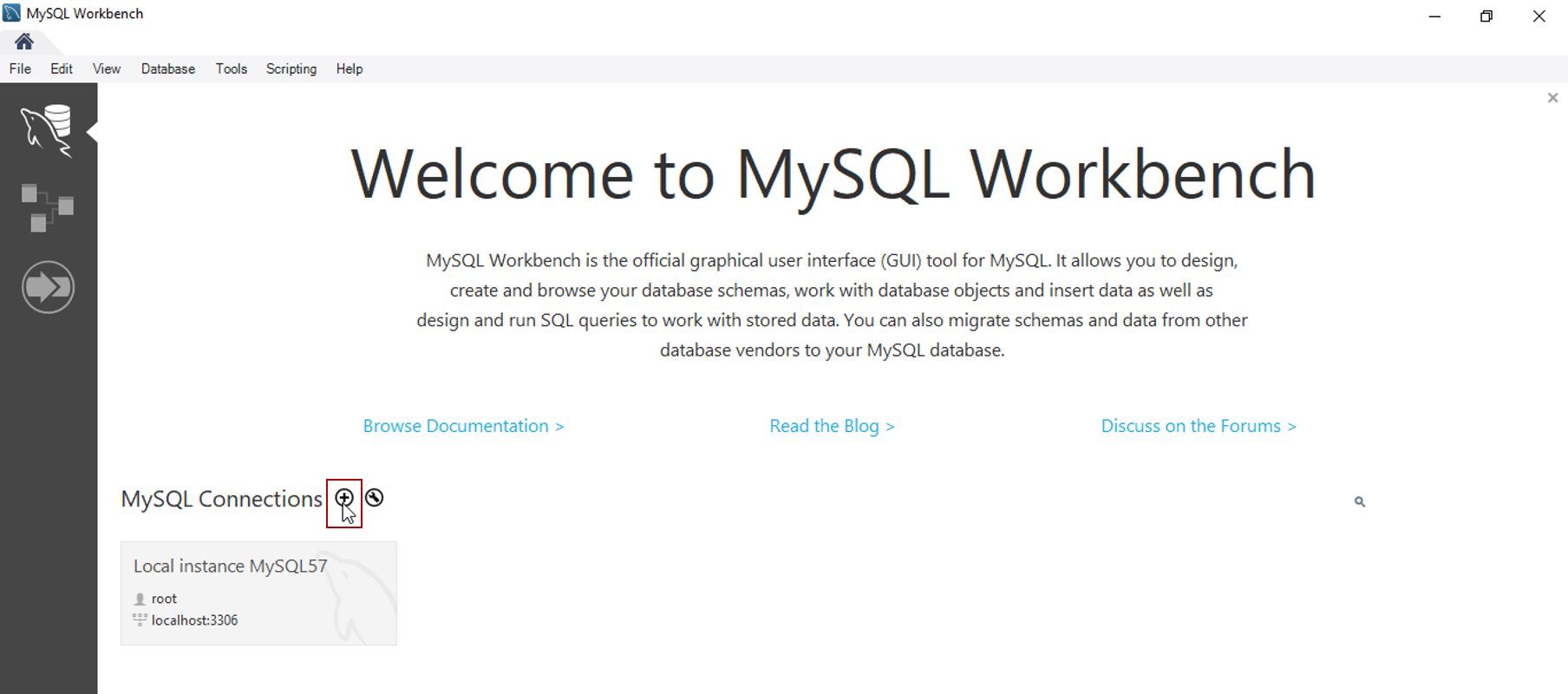 mysql import database workbench