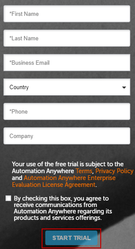 Login For Free Trail - RPA Automation Anywhere - Edureka