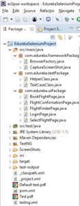 Selenium-maven-with-eclipse-project-structure