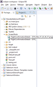 Screenshot- Selenium Maven with Eclipse- Edureka