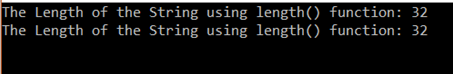 Output-String length in C++-Edureka