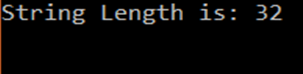 Output-String length in C++-Edureka