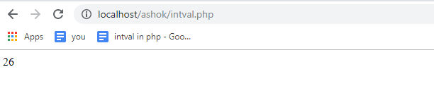 Output - Intval In PHP - Edureka