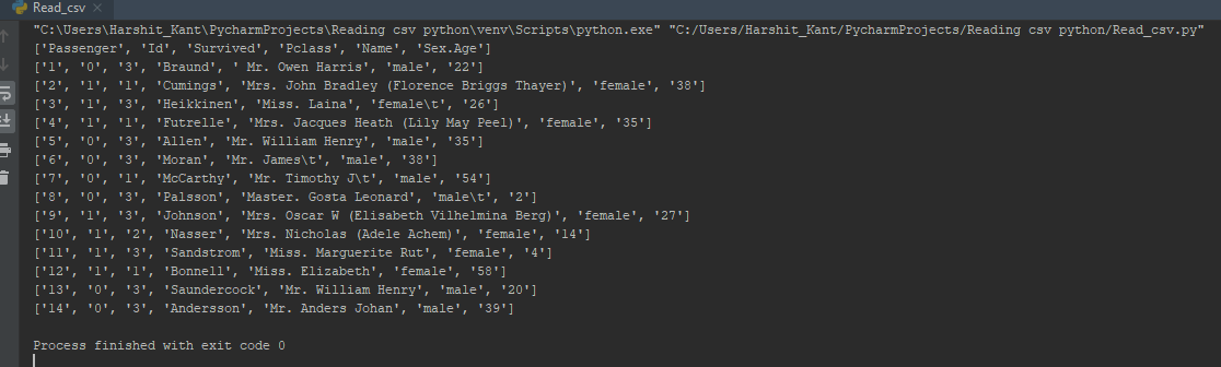 How To Read A CSV File In Python Reading And Writing CSV Edureka