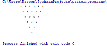 reverse pyramid - python pattern programs - edureka