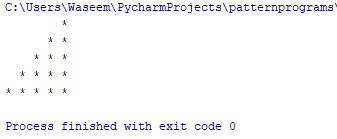 left half pyramid - python pattern programs - edureka
