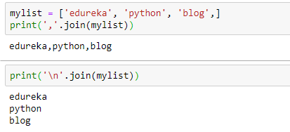 python convert list to string