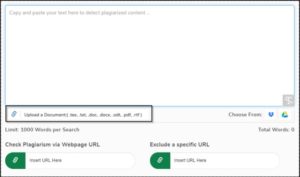 Uploading a File using Selenium to check plagiarized content.