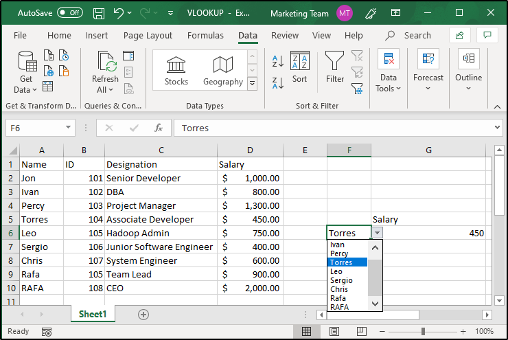 Two-way lookup drop down list-Edureka