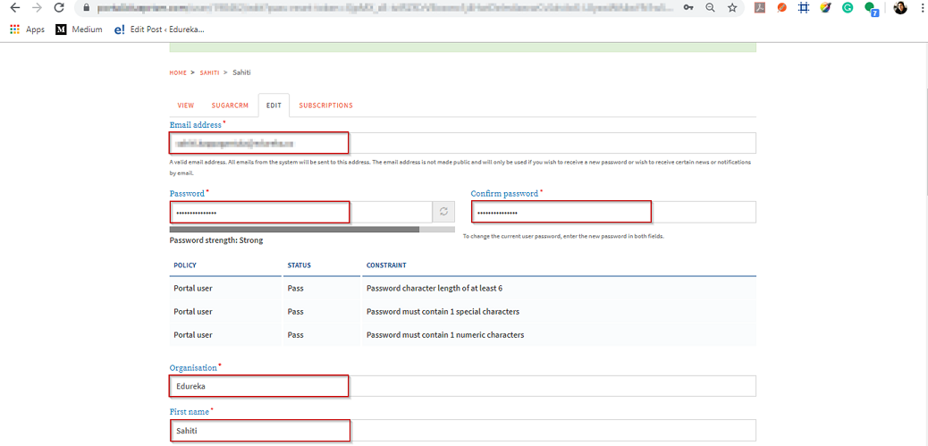 User Details - Blue Prism Installation - Edureka