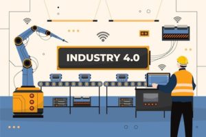 AI in Manufacturing Illustration