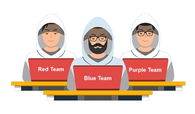 red team vs. blue team vs. purple team