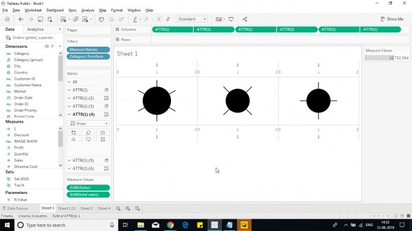 Radial Progress bar - Tableau | Edureka Community